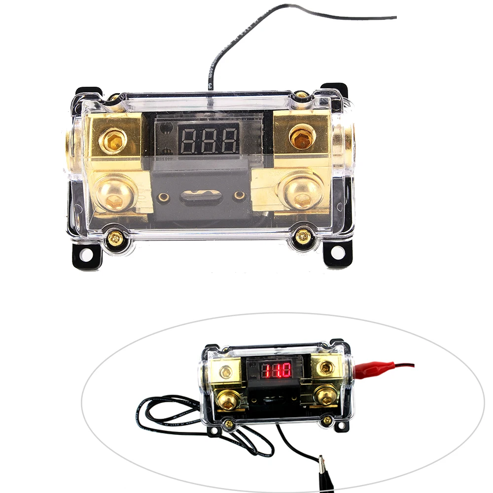100A 2-Way автомобильный аудио Мощность держатель предохранителя стерео заземления Кабель распределительный блок Универсальный фитинг