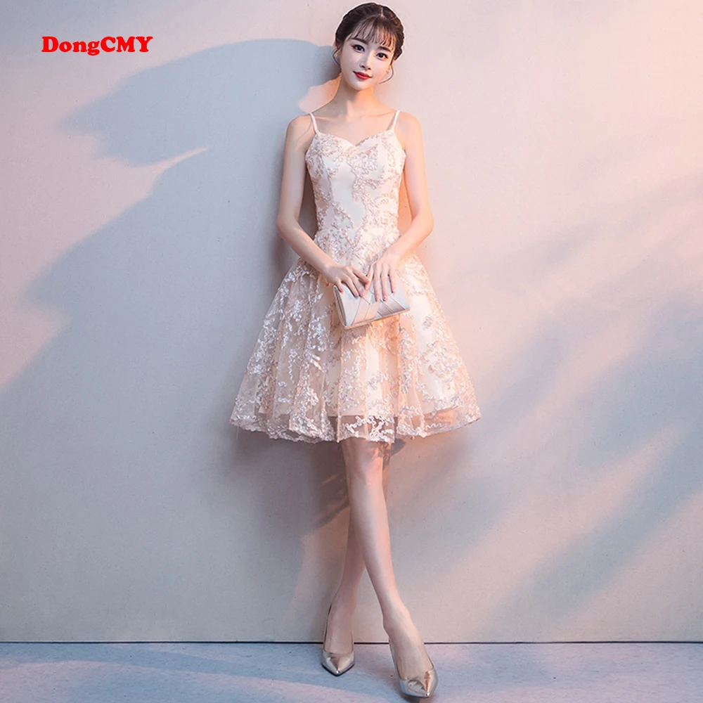 

DongCMY 2019 Prom New A-line Short Student Young Short Sexy Party Pretty Graduation dresses