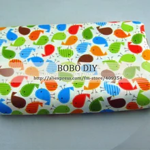 Teramila, 1 метр, с принтом птицы, хлопок, ткань бежевого цвета, детское постельное белье, ткань для дома, текстиль, подушка, занавеска, 160 см* 100 см