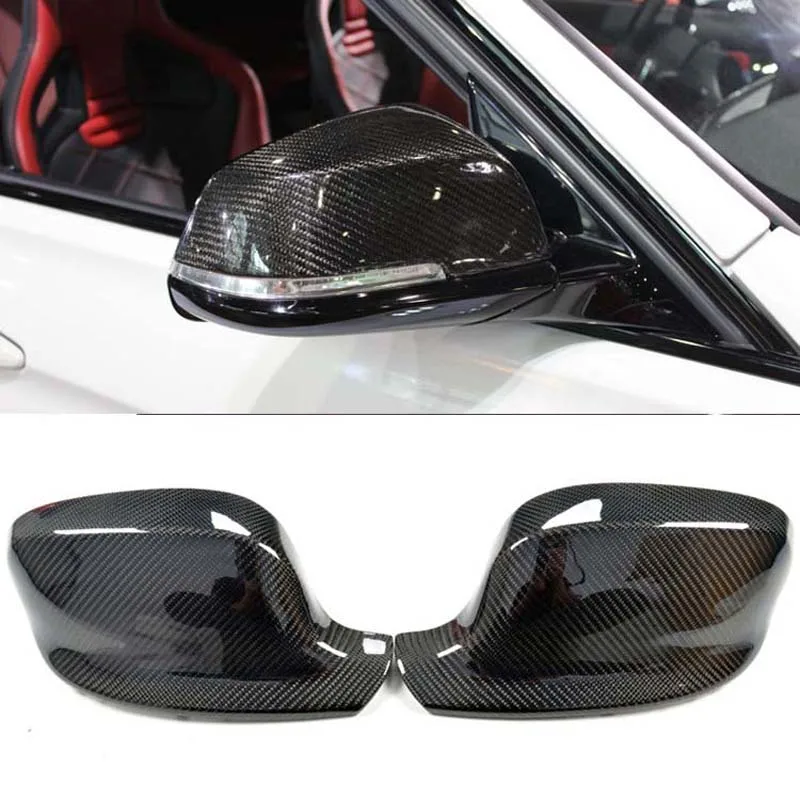 Car Side Door View Mirrors Carbon Fiber Replacment Cover For BMW X1 E84