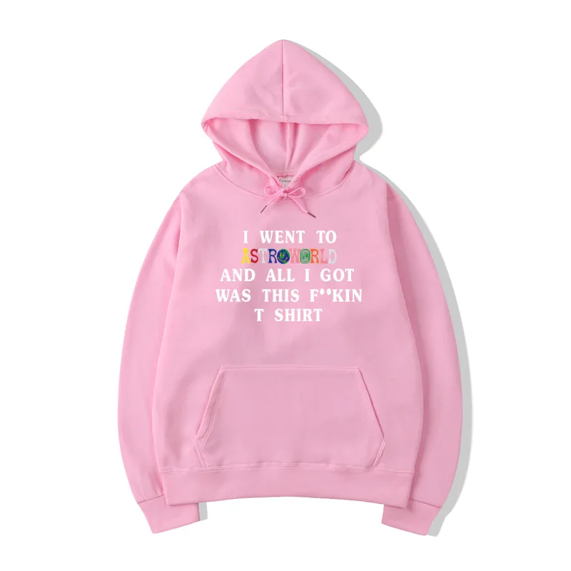 Pink 3 Новинка, мужские толстовки с капюшоном, Трэвиса Скотта, астромира, WISH YOU WAS HERE, Толстовка для мужчин, модная толстовка с буквенным принтом, мужской и женский пуловер - Цвет: Pink 3