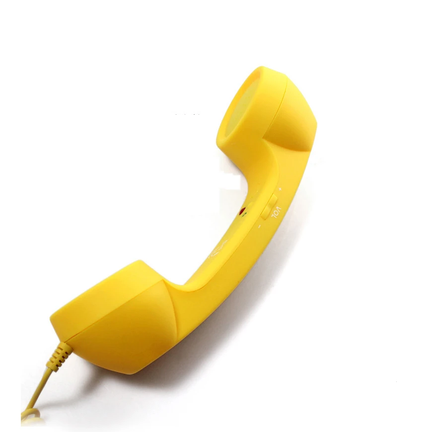 Retro Telephone Receivers Radiation proof Handset Earphone Classic Earpiece MIC Microphone