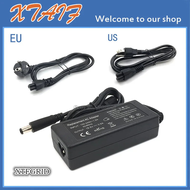 

18.5V 3.5A 65W AC/DC Power Adapter Battery Charger for Compaq Presario CQ57 CQ60 CQ61 CQ70 CQ71 CQ81 Laptop with Power Cable