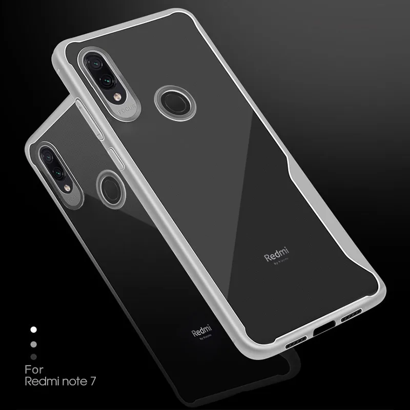 Прозрачный Силиконовый ТПУ чехол для телефона Xiaomi Redmi 7 6 Pro Мягкий Новый Модный 5