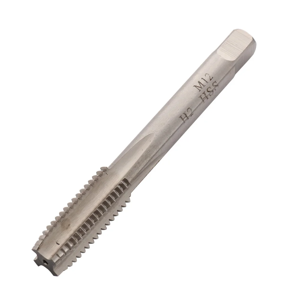 

M12x1.75 HSS mechanical screwdriver tapered square handle straight slot screw tapping metric plug hand drill