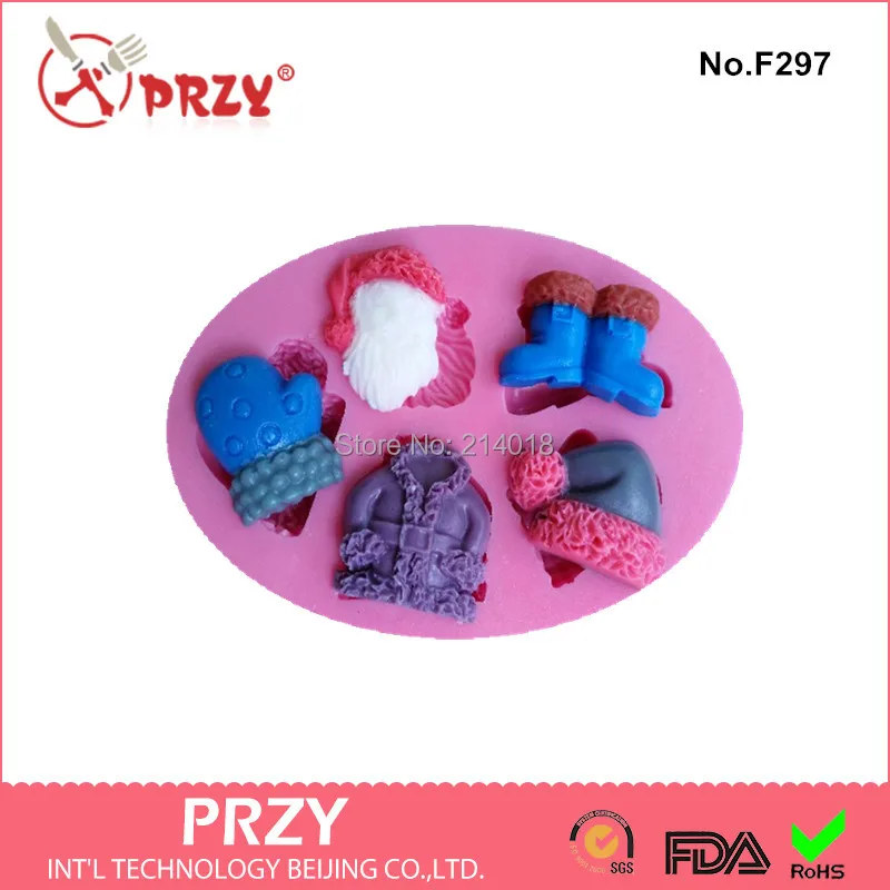 Christmas silicone mold gloves hat clothes boots Shaped silicone