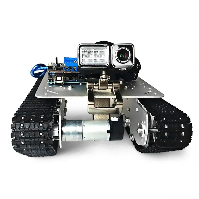 SZDoit TS100 Интеллектуальный Алюминиевый Сплав RC Танк с App управлением/0.3MP камера/5 кг