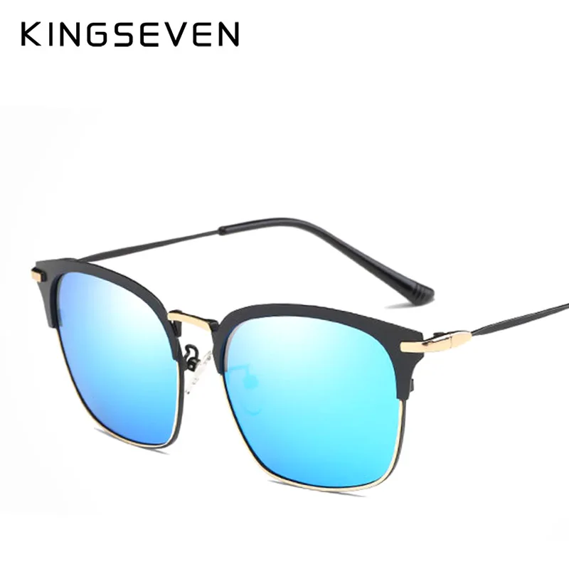KINGSEVEN дизайн Для Мужчин Поляризованные Квадратные Солнцезащитные очки унисекс