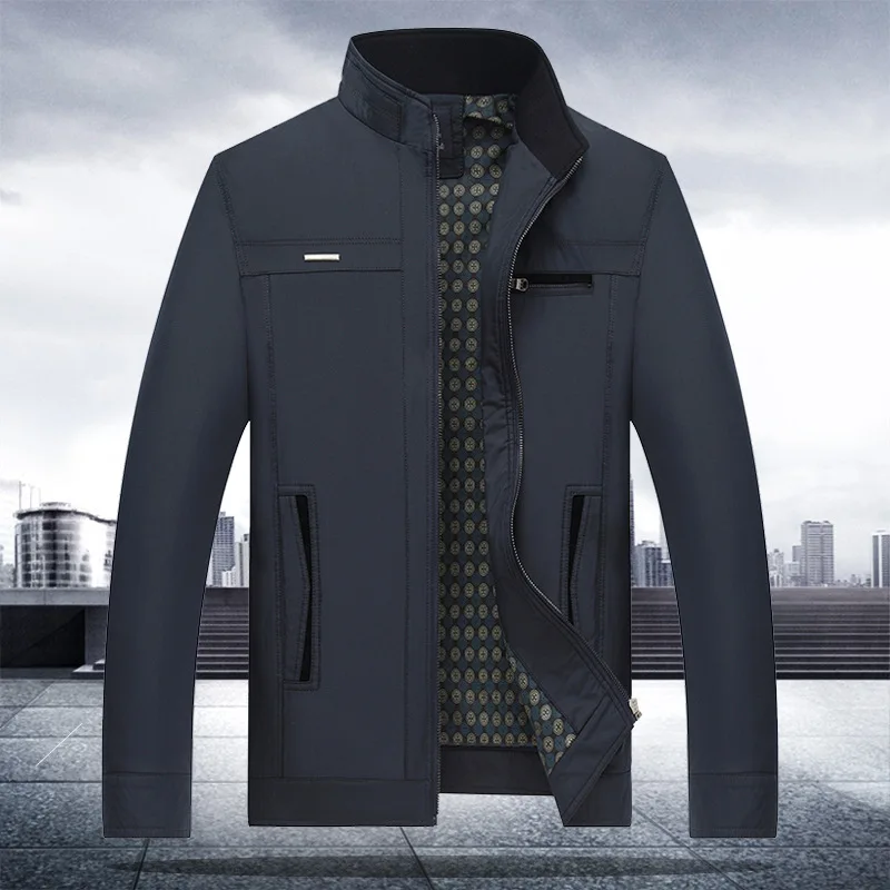 

2019 spring new jacket men's mature men's fashion