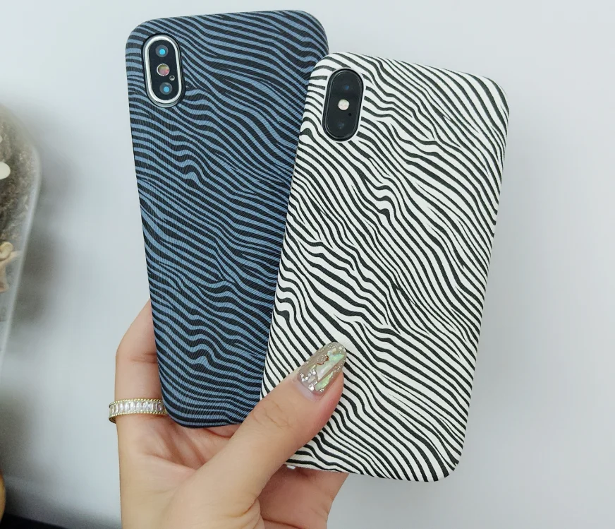 Zebra-stripe PU Leather Cover for Apple IPhone 6S 6SPlus IPhone7 I8 IphoneX 7Plus 8Plus Case Ultra Slim Mobile Phone Back Shell | Мобильные