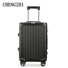 CHENGZHI 2" 24"-дюймовый мужские деловые алюминиевая рама дизайнерский чемодан spinner Тележка vintage чемодан для путешествий