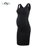 Pack of 3pcs Maternity Women Dress Pregnancy Dresses Mama Clothes Flattering Side Ruching Scoop Neck Pregnant Womens Clothing ► Photo 2/6