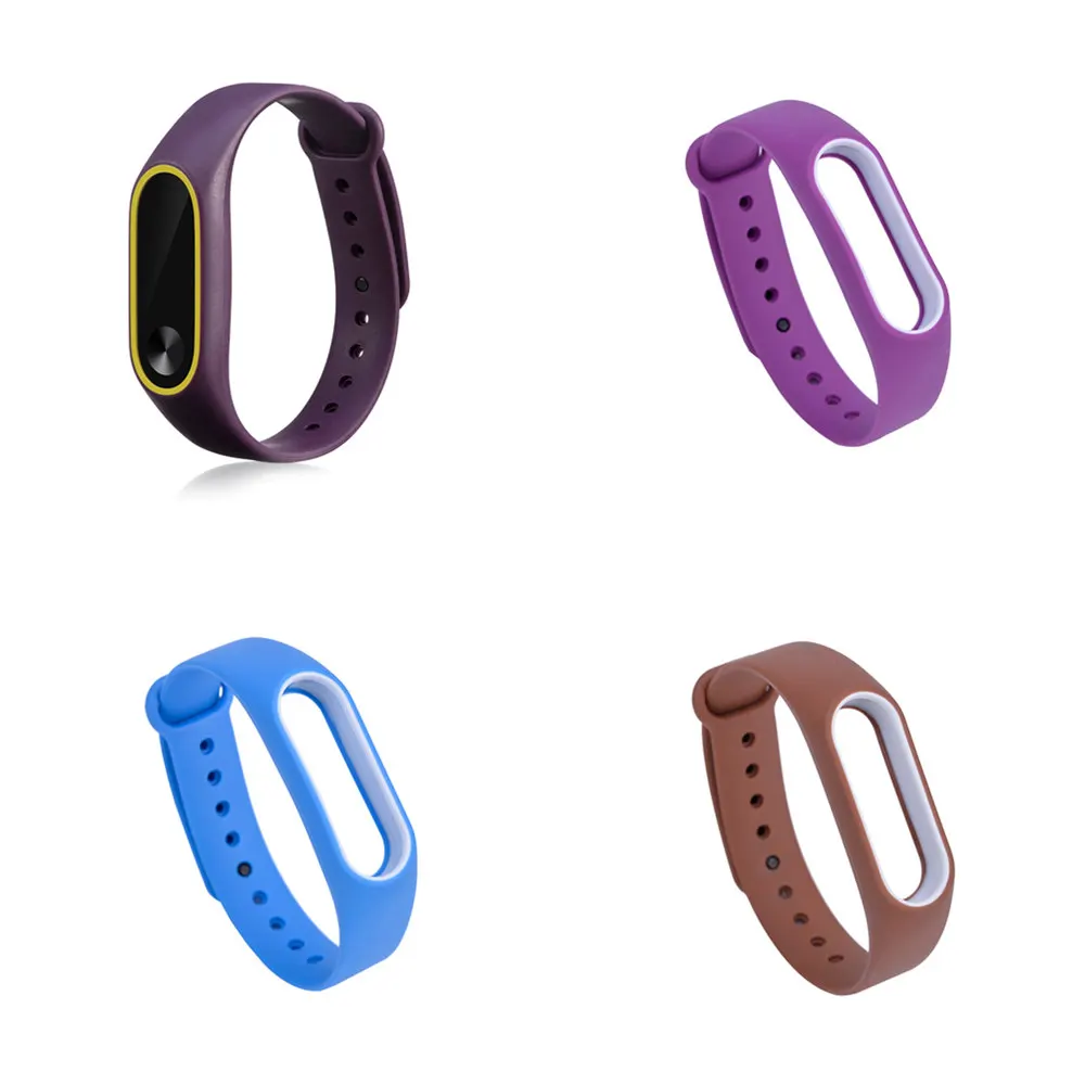 

Double Color Mi Band 2 Accessories Pulseira Miband 2 Strap Replacement Silicone Wriststrap for Xiaomi Mi2 Smart Bracelet