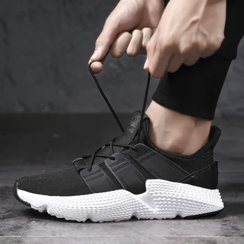 

001 Men Sneakers Breathable Lace-UP Style Youth Man Running Shoes