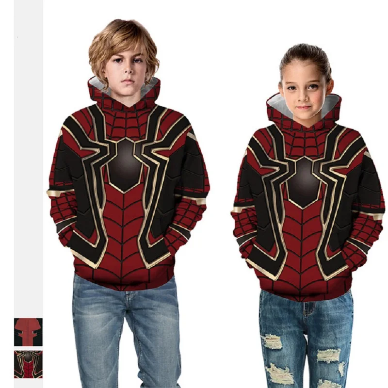 

Spiderman Avengers Endgame Hoodie Teenagers Kids 3D Modis Cosplay Sweat Girl Boy Sweatshirt Moleton Infantil Menina Moletom T