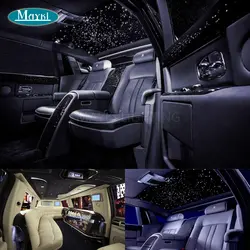 Maykit оптовая продажа 288 шт. м 3 м конец свечение Pmma светодио дный LED волокно оптический кабель для автомобиля интерьера освещение Rolls Royce крыши