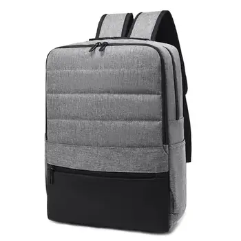 

Solid Color Business Men Travel Laptop Backpacks Large Capacity Knapsack Backpack Double Zipper Backpacks female Business Laptop