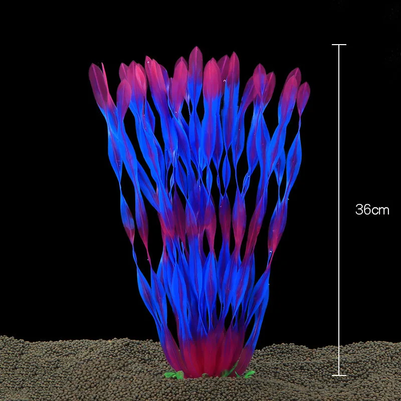 40 см искусственные аквариумные растения водный аквариум с травой Декор украшение аквариума орнамент ландшафтное украшение - Цвет: 8