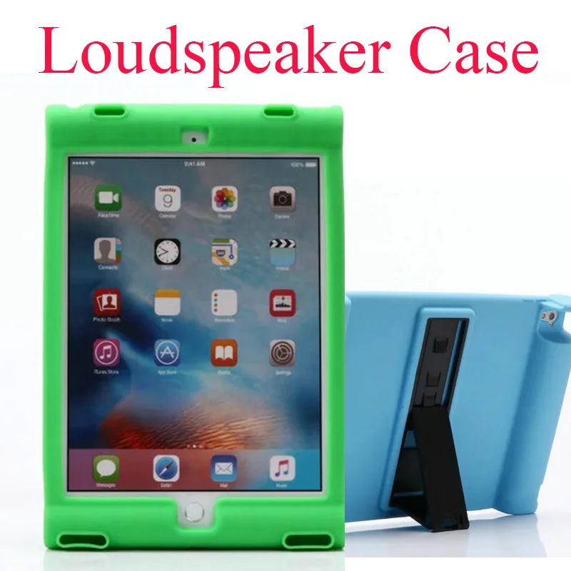 

For Apple iPad AIR 2 pro 9.7 mini 4 Case with Kickstand Protective Shockproof Rubber Silicone Case for School Student Kids Gamer