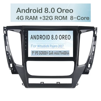 

9" IPS Screen Android 8.0 Car Radio Tape for Mitsubishi Pajero Sport GPS Navigation 2017 built-in Wifi Bluetooth RDS 1080P MP5