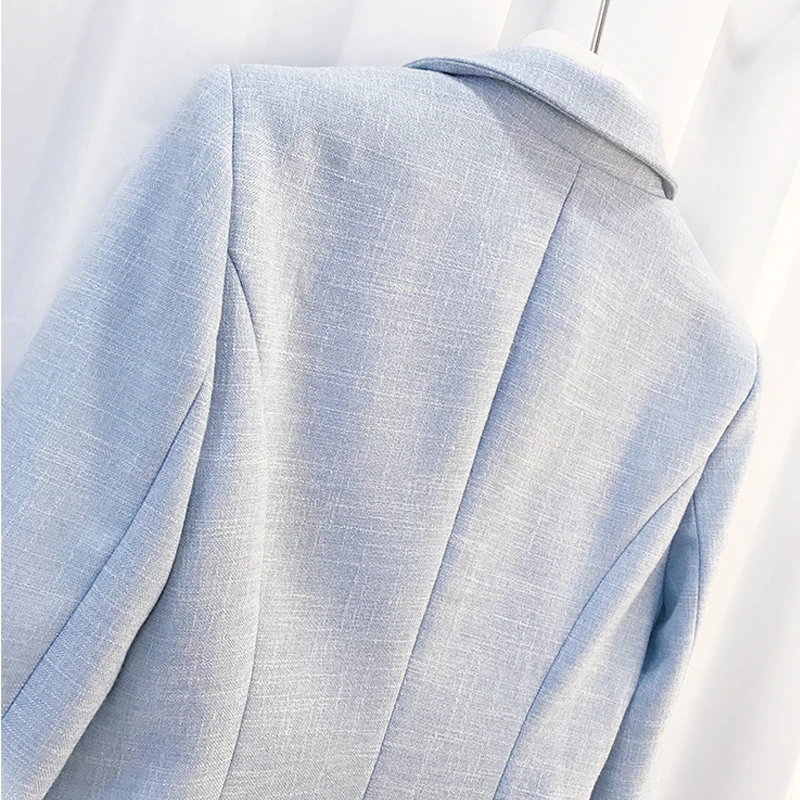 Blazer feminino HIGH QUALITY New Fashion 2017 Runway Designer Blazer Jacket Women's Lion Buttons Double Breasted Blazer Jacket Blazer feminino HIGH QUALITY New Fashion 2017 Runway Designer Blazer Jacket Women's Lion Buttons Double Breasted Blazer Jacket