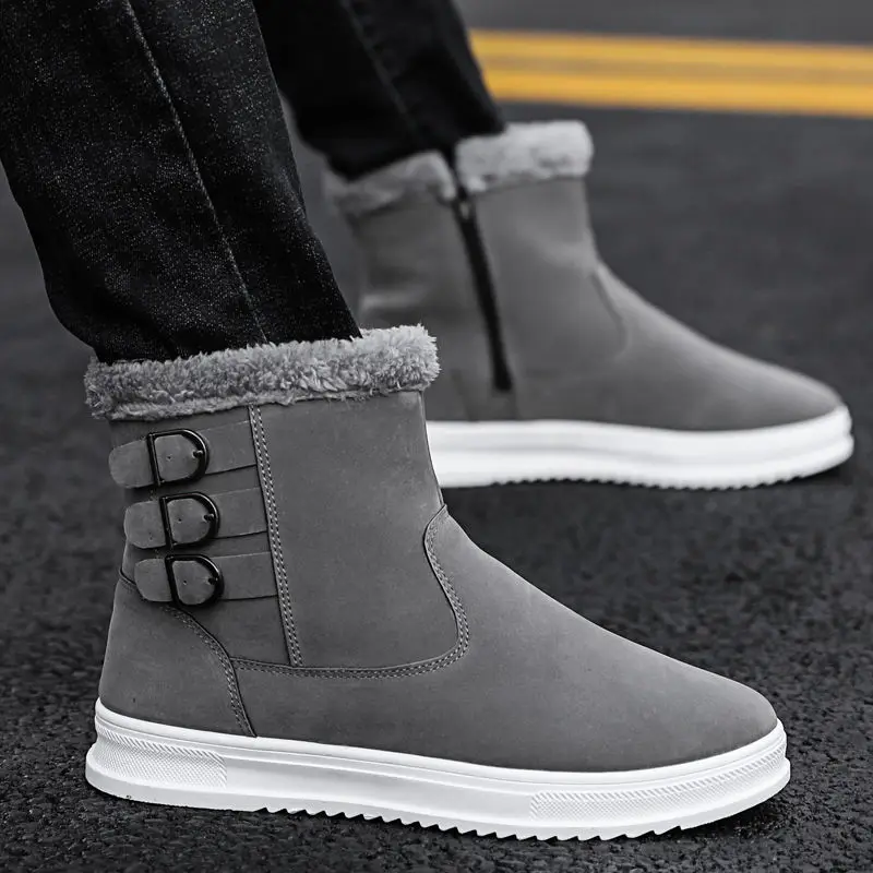 

CLOSHOE The New Winter Uggs Men's Waterproof Midsole Warm Velvety Martin Boot