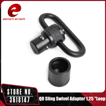 

Element QD Sling Swivel Push Button Quick Release Detachable Sling Swivel Mount Tactical Sling QD Loop Adapter Black CY214