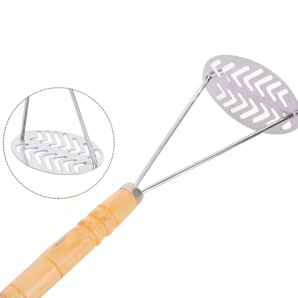 Kitchen Sliver Stainless Steel Potato Egg Masher Ricer Vegetable Fruit