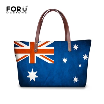 

FORUDESIGNS National Flag Designer Women Neoprene Handbags Female Casual Large Capacity Shoulder Bag Girls Cross-body Bag Custom