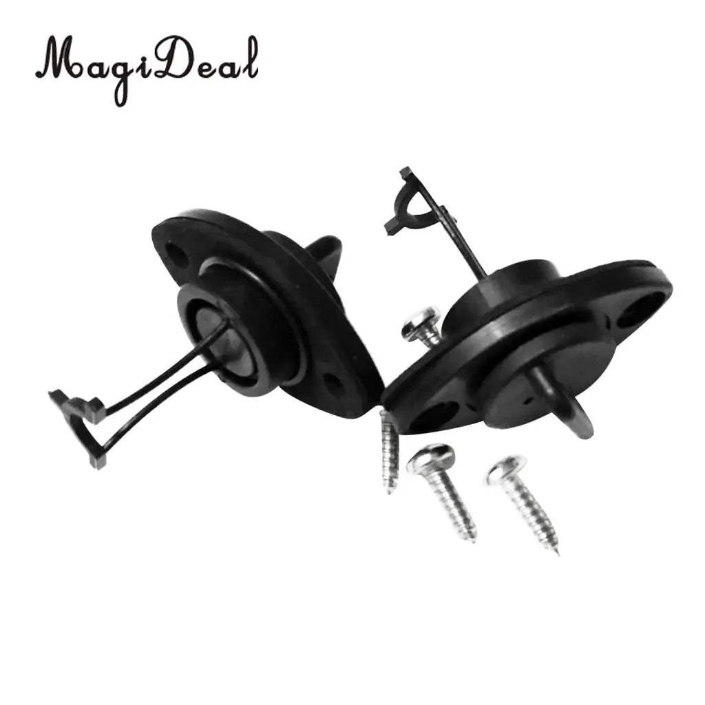 MagiDeal High Quality 1Pair Thread Drain Plug Bung With Screws for Dinghy Kayak Canoes Rowing Boat Surfing Water Sport Accessory