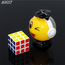

(AOSST)3x3x3 Whirlwind boy Q small Cube Professional multicolour Cubo Cast Coated Puzzle Speed Twist learning & Eeducation Toys