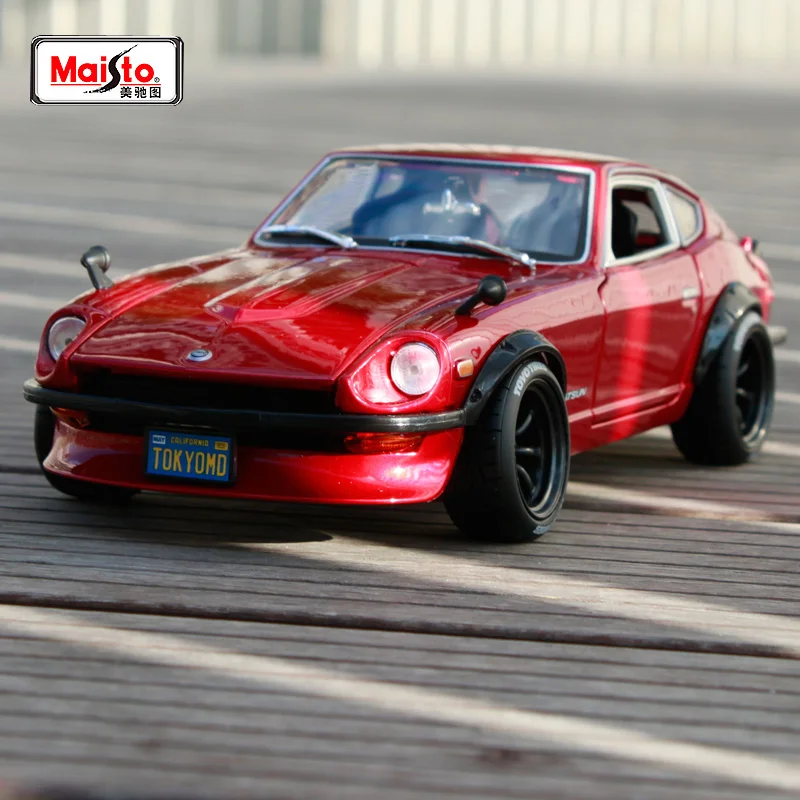 Maisto 1:18 1971 Nissan Datsun 240Z Devil's edition красный спортивный автомобиль литая модель автомобиля игрушка Новинка в коробке Новое поступление