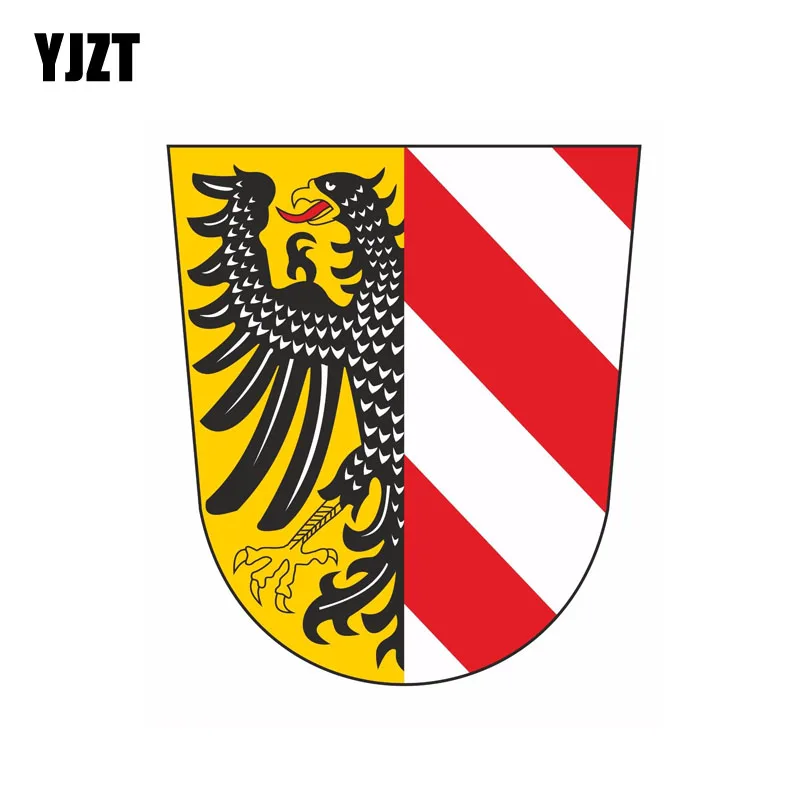 YJZT 10 7 см * 12 2 Забавный стиль Nurnberg Герб Наклейка на машину мотоцикл велосипед