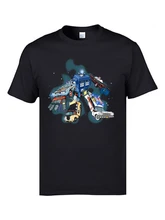 Camiseta de Doctor Who para hombres, camisa de Gundam gigante, coche, Robot, máquina, defensor del reverso, geniales, Anime japonés, divertidas