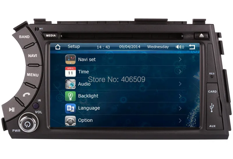 Top Head Unit Car DVD Player for Ssangyong Kyron Actyon Korando w/ GPS Navigation Radio Bluetooth USB SD AUX Video Stereo Navigator 6