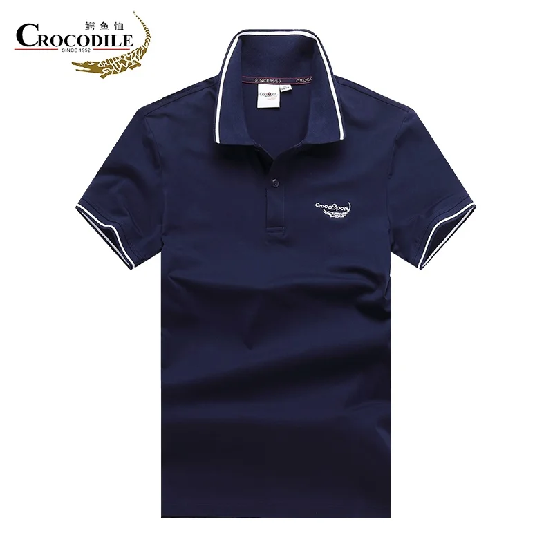 

Crocosport 39's Summer Men Running Polo Shirt Male Breathable Cotton Short-sleeve T-shirt for Men's Fast Dry Sportswear Tops&tee