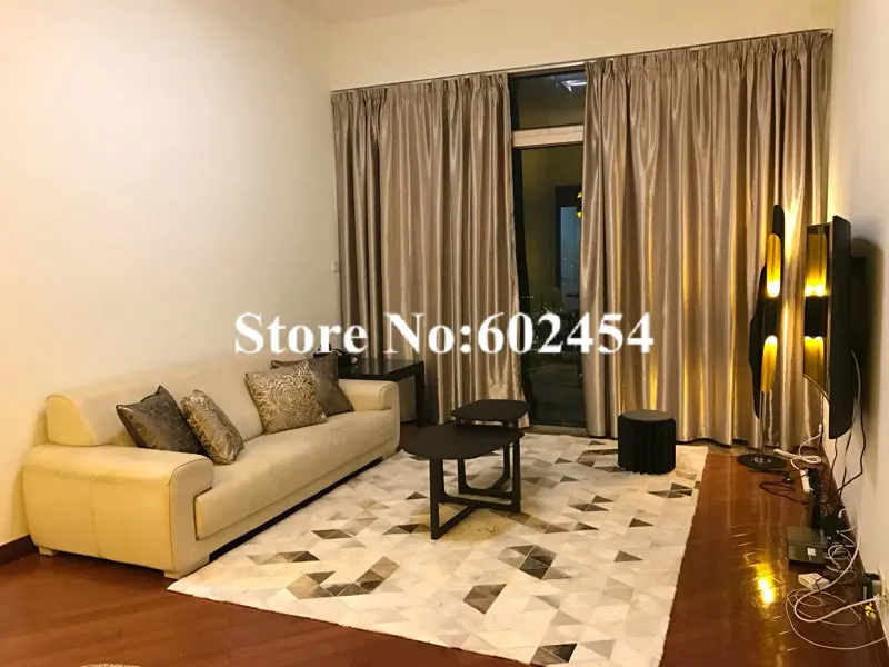 Воловья головоломка модульный ковер Лоскутная воловья шерсть натуральная кожа ковер полоса стиль ковер для гостиной