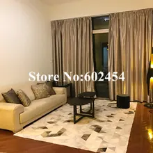 Воловья головоломка модульный ковер Лоскутная воловья шерсть натуральная кожа ковер полоса стиль ковер для гостиной