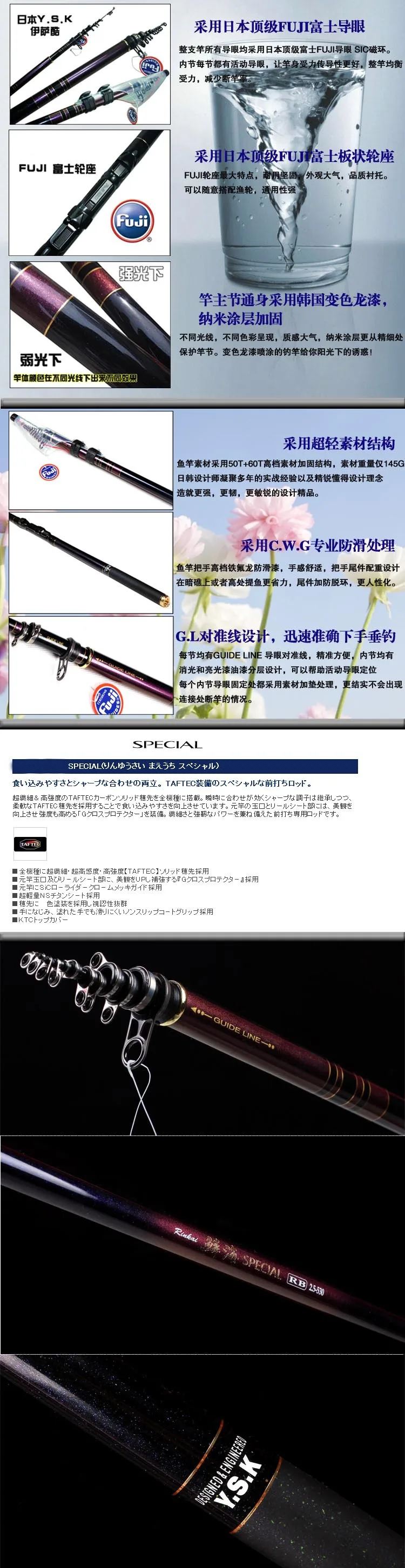 Vara de Pesca Telescópica de Fibra de Carbono Japonês Alimentador Carpa Surf Casting Rod Rocha Fiação Ultra Light 5.3 Metros Mod. 1236029 4 De Fibra De Carbono Vara de pesca