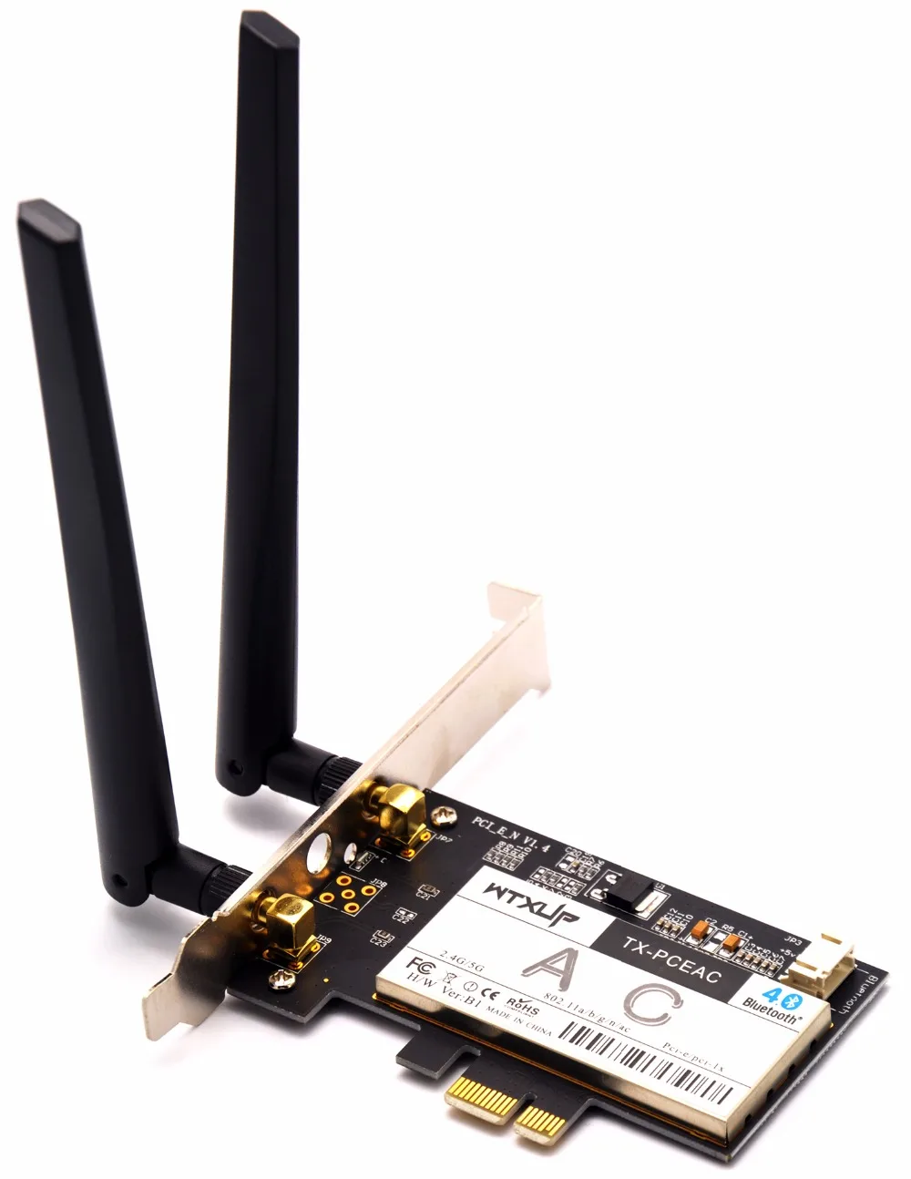 Настольный адаптер WTXUP DW1820A 802.11ac 1200 Мбит/с PCi e WiFi + Bluetooth 4 1 комбинированная карта PCI