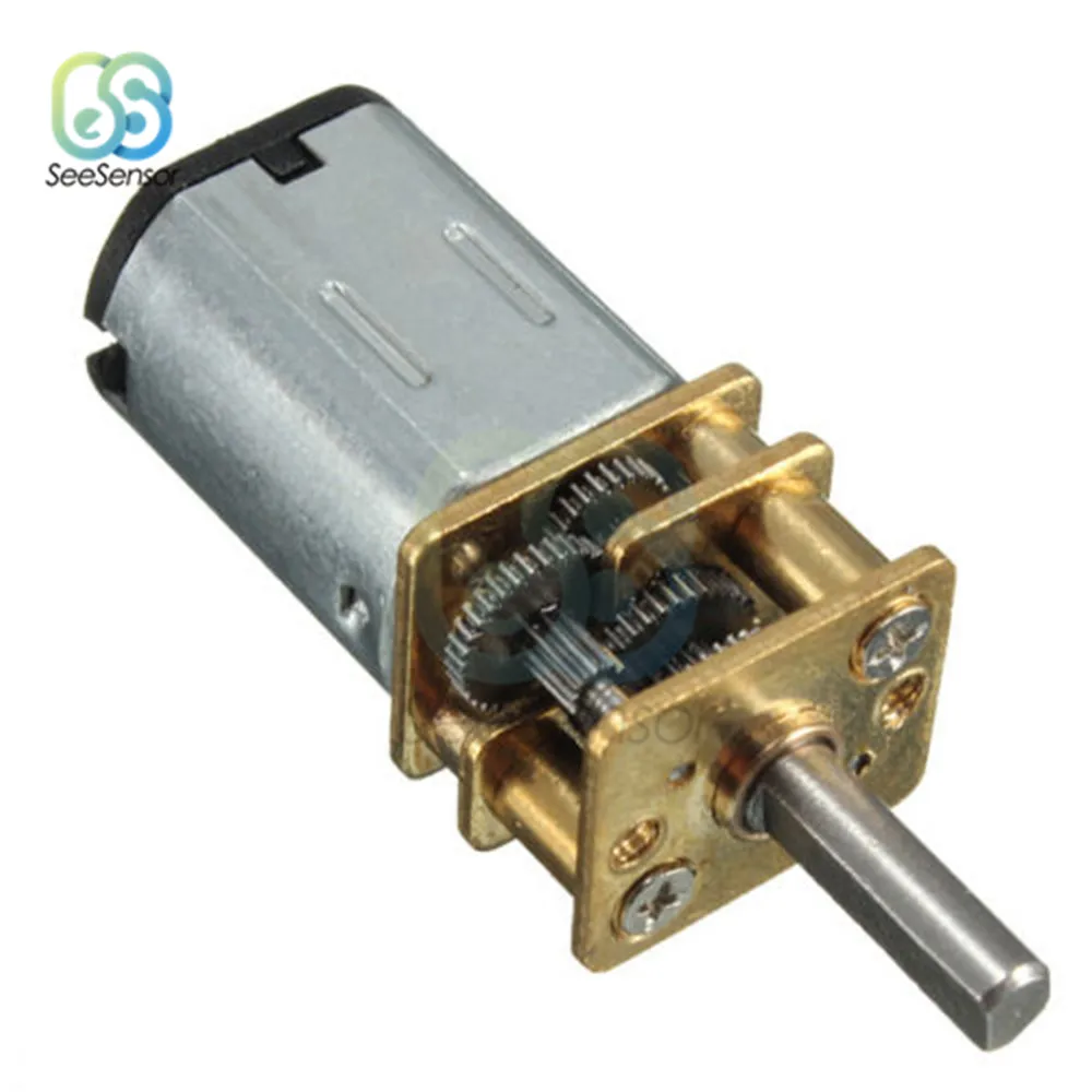 6V DC N20 мини микро-металлическая передача мотор с редуктором постоянного тока