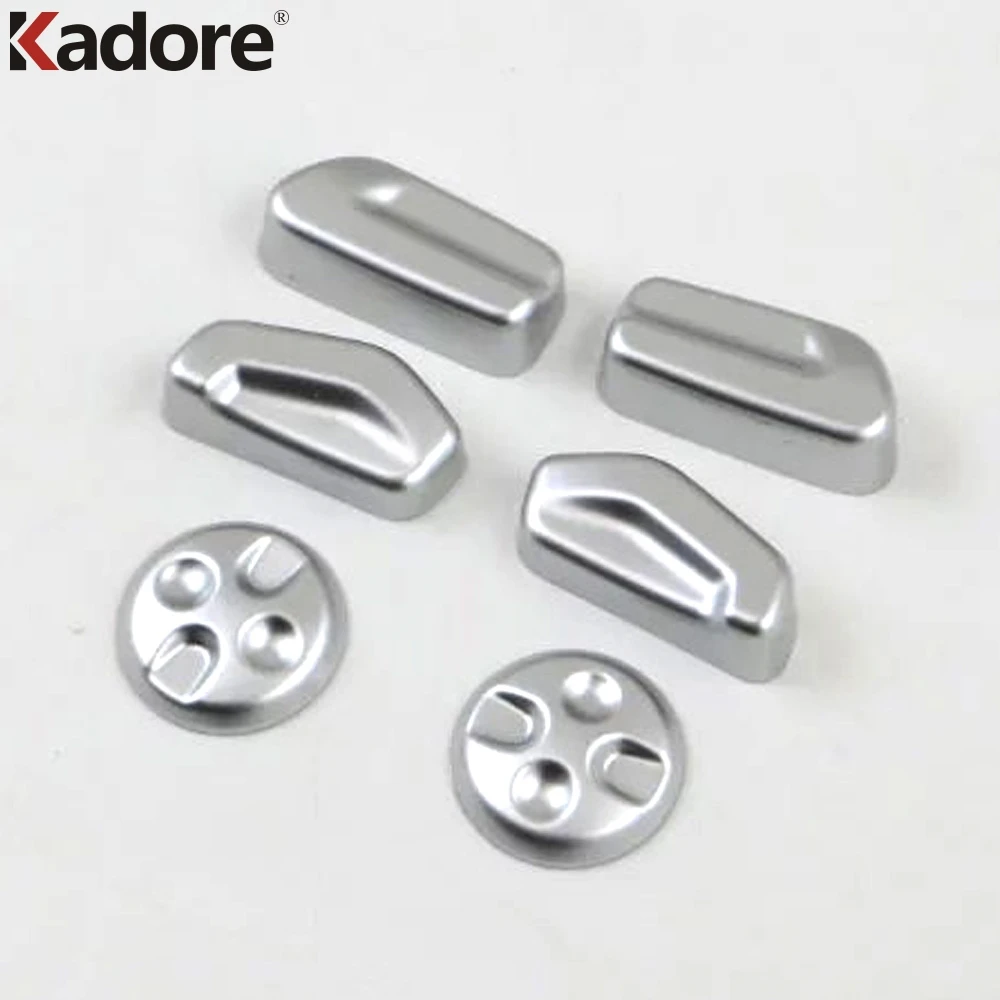 For Peugeot 3008 GT 2017 2018 Seat Adjust Switch Button Knob Cover Trim 6pcs ABS Matte