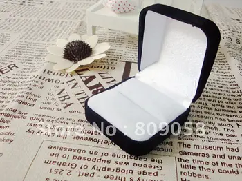 

Wholesale High Quality 40pcs/lot Romantic Wedding Velvet Ring Box 58x53x34mm Jewelry Packaging Ring & Gift Box Free Shipping