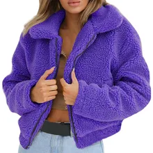 Осенне-зимнее элегантное женское пальто из искусственного меха, Толстая теплая мягкая Повседневная Свободная парка на молнии, женская верхняя одежда, пальто, куртка размера плюс 3X