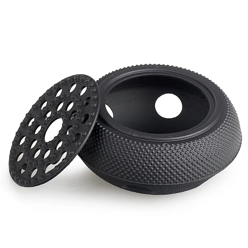 Cast Iron Burning Stove Alcohol Pot Furnace Carbon Charcoal Heating Teapot Copper Base Insulation