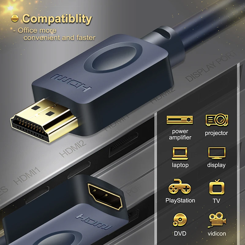 Cabletime HDMI Extension cable 4k 2.0 60Hz 3D UHD Pro HDMI Male To Female Extender CL3Triple Shielding for HDTV PC Monitors N114 Cabletime HDMI Extension cable 4k 2.0 60Hz 3D UHD Pro HDMI Male To Female Extender CL3Triple Shielding for HDTV PC Monitors N114