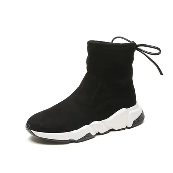 

Woman Flock Shoes Ankle Boots For Women Casual Shoes Women Plus Size Shoes