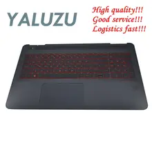 YALUZU для hp Omen 15-AX 15-AX020CA 15-AX100 15-AX200 чехол для отдыха Верхняя крышка с подсветкой американская клавиатура с Touc hp ad 859735-001