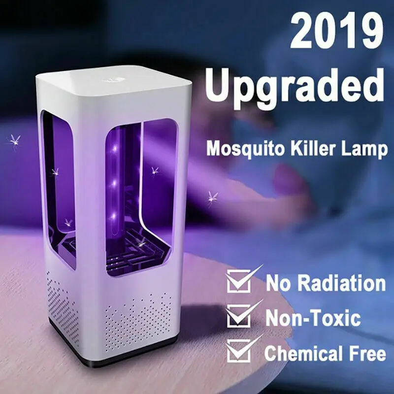 

USB Electric Fly Bug Zapper Mosquito Insect Killer LED UV Light Trap Lamp Catcher Non-toxic Anti-Mosquito Light Repellent Tools