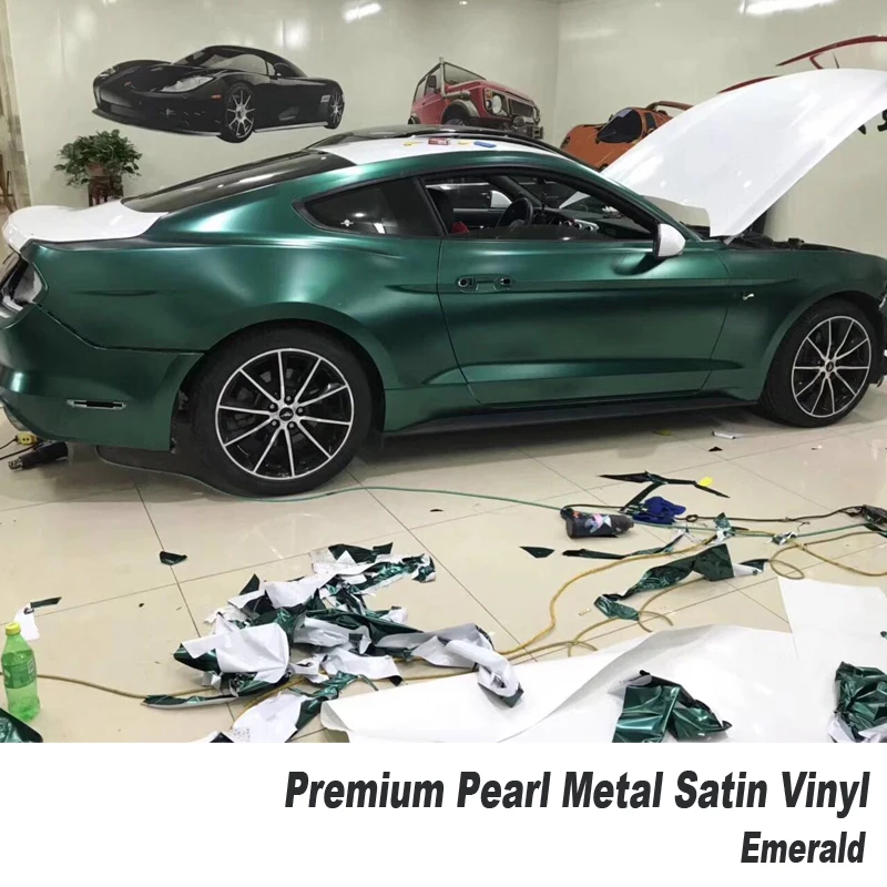 

German glue matte metallic Vinyl Premium Matte Metallic Vinyl Wraps pearl metal vinyl size 5m/10m/20m Multiple color